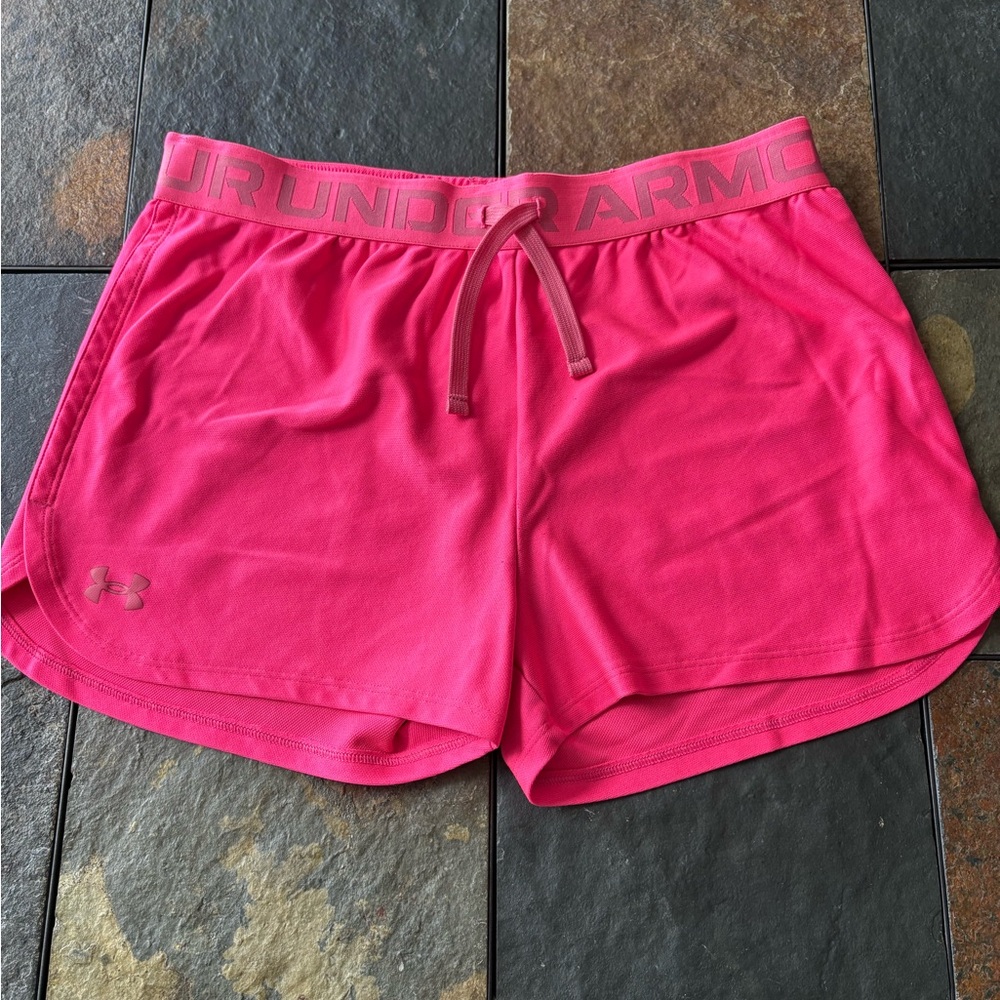 Under Armour Women's Hot Pink Athletic Shorts